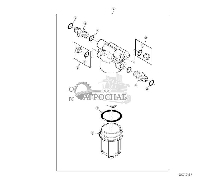 PRIMARY FUEL FILTER WITHOUT EXHAUST GAS RECIRCULATION 